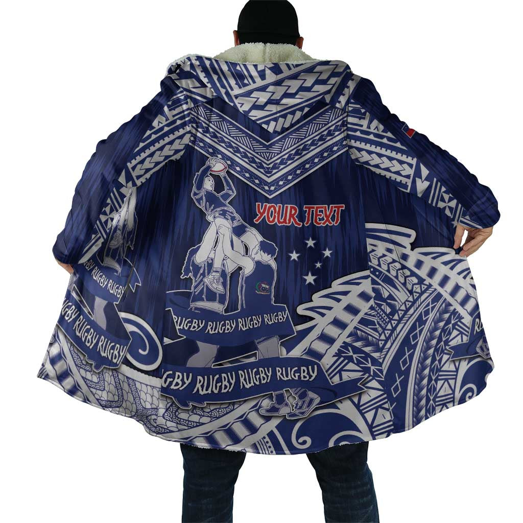 Personalised Samoa Rugby Cloak Pacific Warrior Glory - Polynesian Pride
