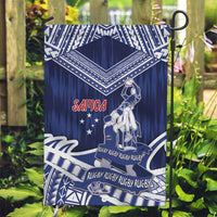 Samoa Rugby Garden Flag Pacific Warrior Glory DT05 Garden Flag Navy - Polynesian Pride