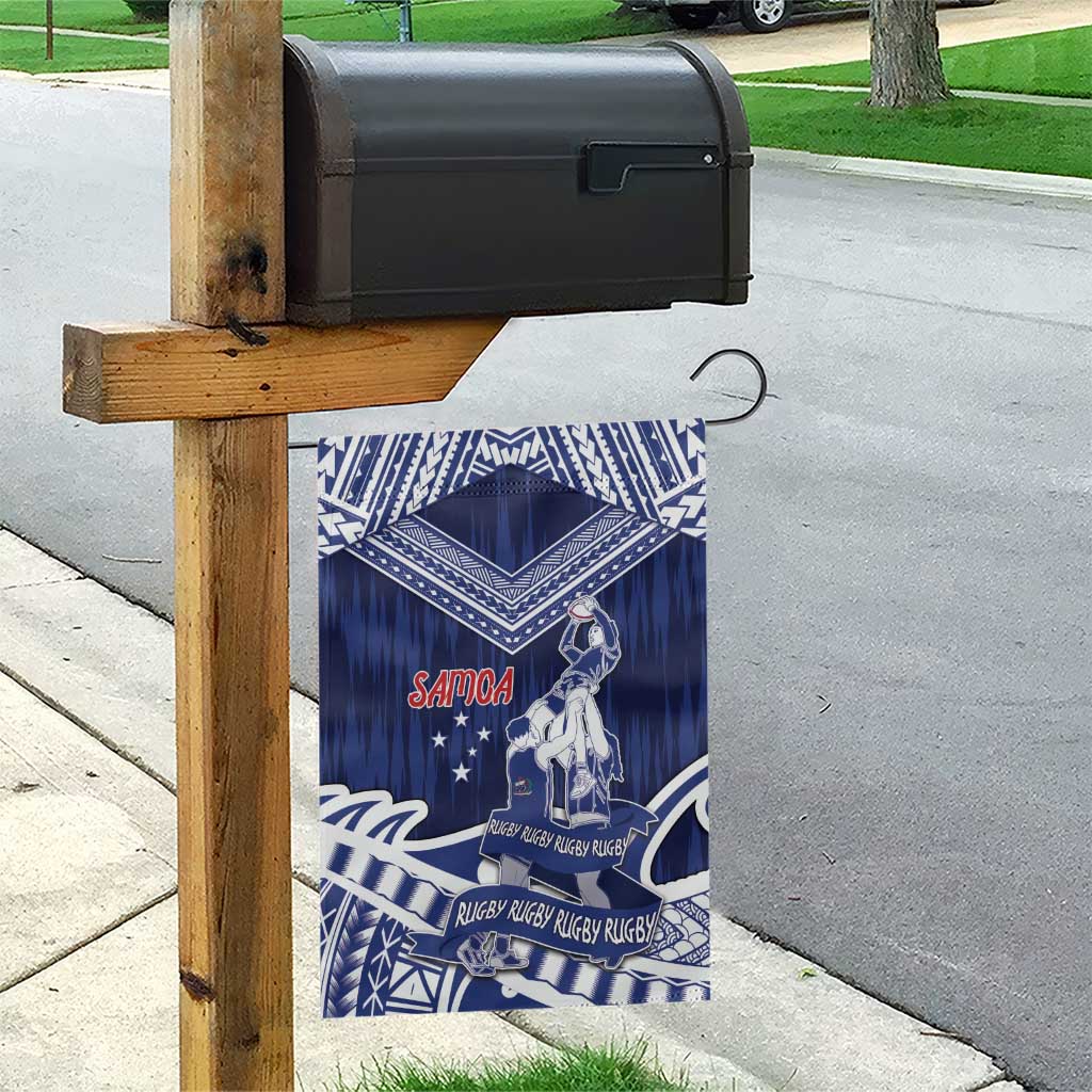 Samoa Rugby Garden Flag Pacific Warrior Glory DT05 - Polynesian Pride