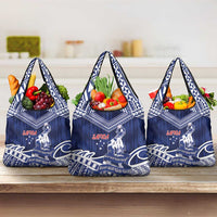 Samoa Rugby Grocery Bag Pacific Warrior Glory DT05 3-pack One Size Navy - Polynesian Pride