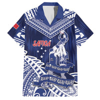 Personalised Samoa Rugby Hawaiian Shirt Pacific Warrior Glory - Polynesian Pride
