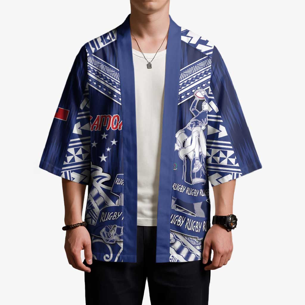 Personalised Samoa Rugby Kimono Pacific Warrior Glory DT05 - Polynesian Pride