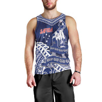 Personalised Samoa Rugby Men Tank Top Pacific Warrior Glory DT05 - Polynesian Pride