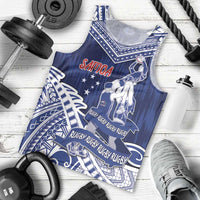 Personalised Samoa Rugby Men Tank Top Pacific Warrior Glory DT05 - Polynesian Pride