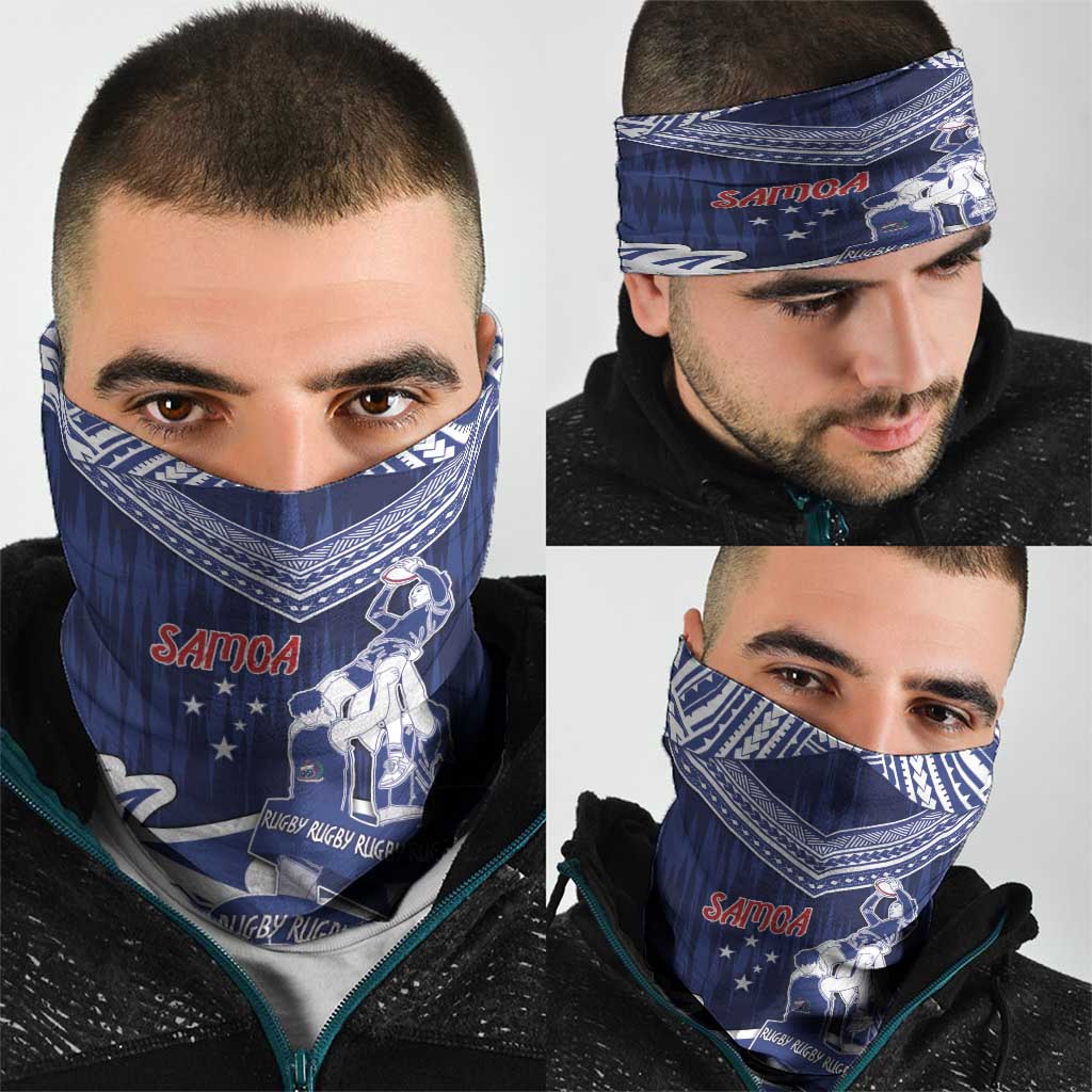 Samoa Rugby Neck Gaiter Pacific Warrior Glory DT05 - Polynesian Pride