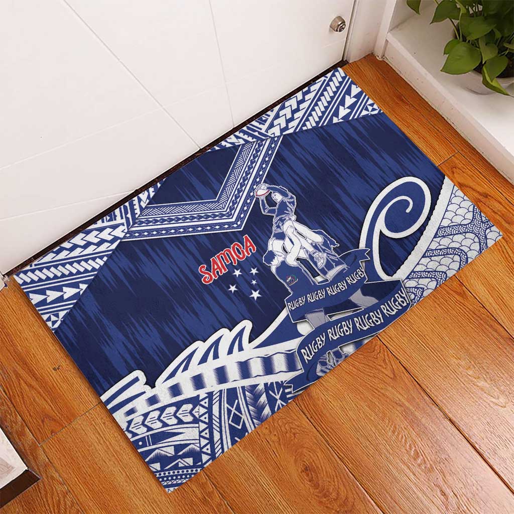Samoa Rugby Rubber Doormat Pacific Warrior Glory DT05 - Polynesian Pride