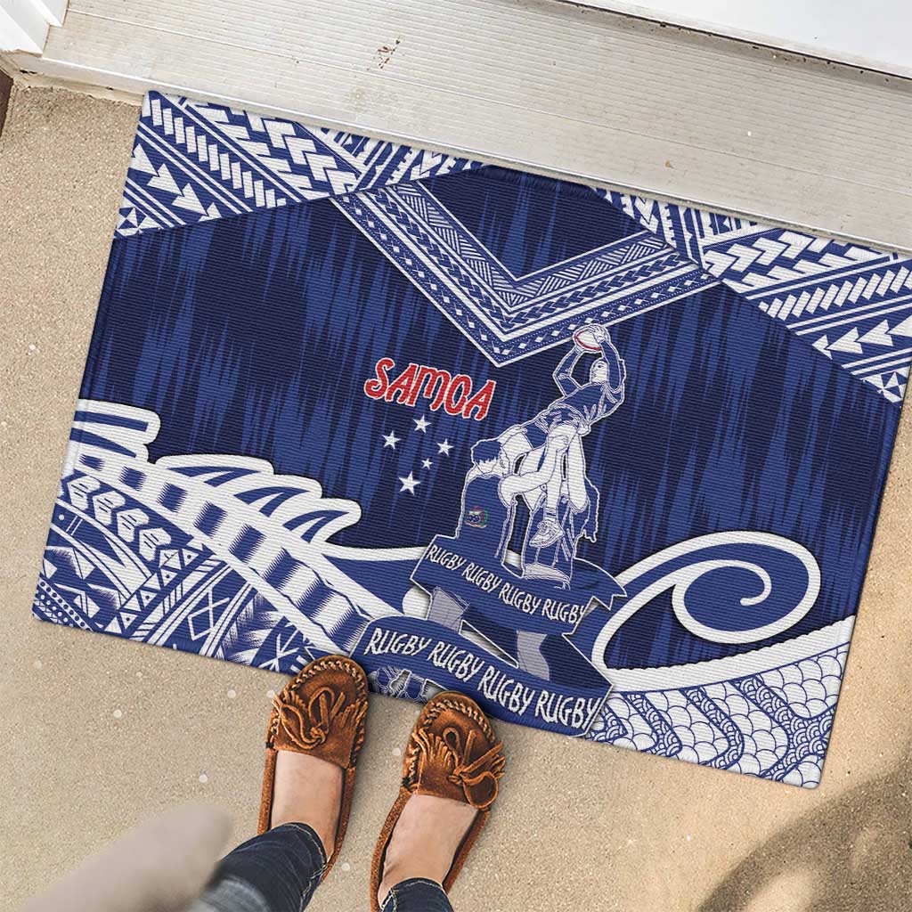Samoa Rugby Rubber Doormat Pacific Warrior Glory DT05 - Polynesian Pride