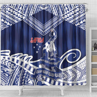 Samoa Rugby Shower Curtain Pacific Warrior Glory DT05 - Polynesian Pride