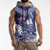 Personalised Samoa Rugby Sleeveless Hoodie Pacific Warrior Glory DT05 - Polynesian Pride