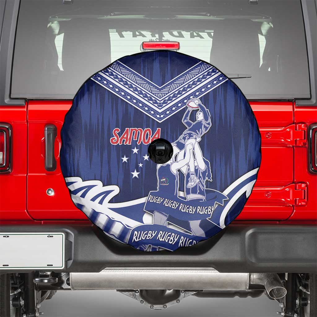 Samoa Rugby Spare Tire Cover Pacific Warrior Glory DT05 - Polynesian Pride