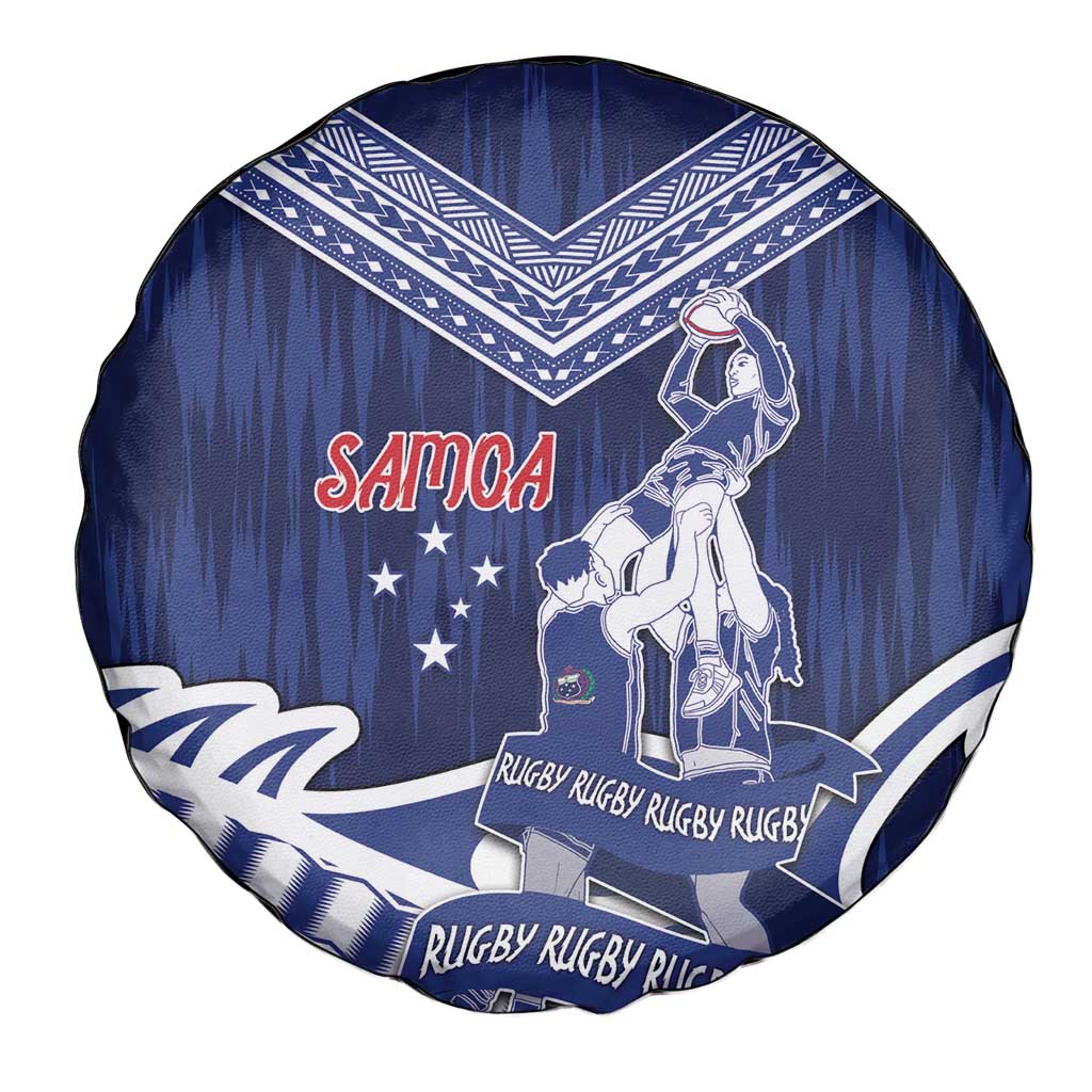 Samoa Rugby Spare Tire Cover Pacific Warrior Glory DT05 - Polynesian Pride