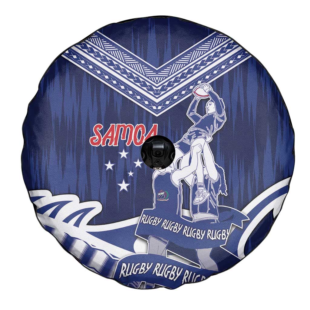 Samoa Rugby Spare Tire Cover Pacific Warrior Glory DT05 - Polynesian Pride