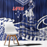 Samoa Rugby Window Curtain Pacific Warrior Glory DT05 - Polynesian Pride