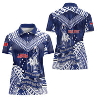 Personalised Samoa Rugby Women Polo Shirt Pacific Warrior Glory DT05 - Polynesian Pride