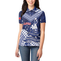 Personalised Samoa Rugby Women Polo Shirt Pacific Warrior Glory DT05 - Polynesian Pride