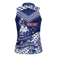 Personalised Samoa Rugby Women Sleeveless Polo Shirt Pacific Warrior Glory DT05 - Polynesian Pride