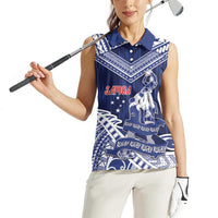 Personalised Samoa Rugby Women Sleeveless Polo Shirt Pacific Warrior Glory DT05 - Polynesian Pride