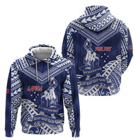 Personalised Samoa Rugby Zip Hoodie Pacific Warrior Glory DT05 - Polynesian Pride