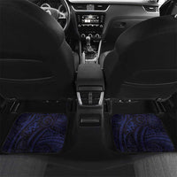 American Samoa Car Mats Bald Eagle With Polynesian Pattern DT05 Set 2pcs - Back Navy - Polynesian Pride