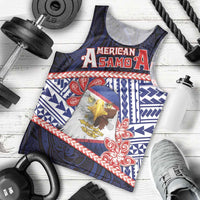Personalized American Samoa Men Tank Top Bald Eagle With Polynesian Pattern DT05 - Polynesian Pride