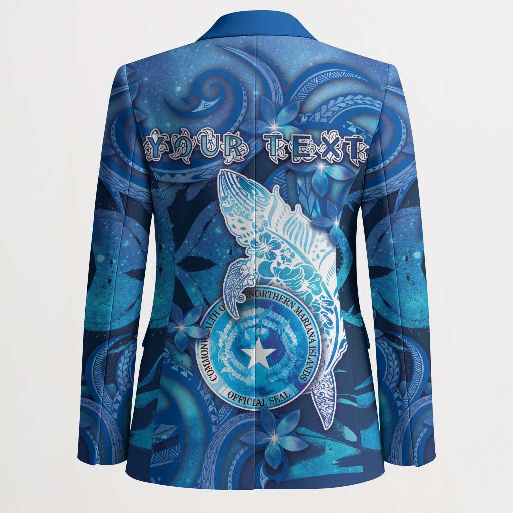 Personalised Northern Mariana Islands Blazer Galaxy Polynesian Shark Tattoo - Polynesian Pride