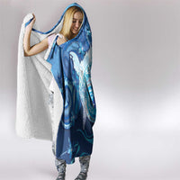 Northern Mariana Islands Hooded Blanket Galaxy Polynesian Shark Tattoo DT05 - Polynesian Pride