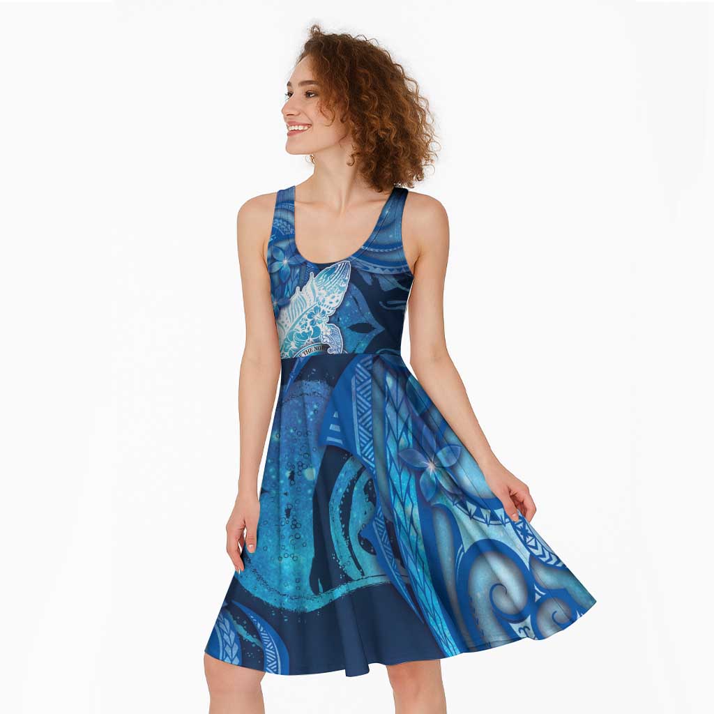 Personalised Northern Mariana Islands Midi Dress Galaxy Polynesian Shark Tattoo DT05 - Polynesian Pride