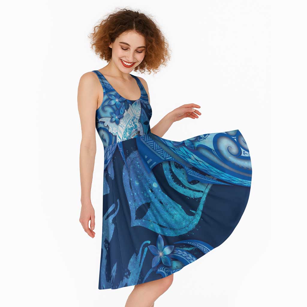Personalised Northern Mariana Islands Midi Dress Galaxy Polynesian Shark Tattoo DT05 - Polynesian Pride