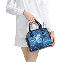 Northern Mariana Islands Shoulder Handbag Galaxy Polynesian Shark Tattoo DT05 - Polynesian Pride