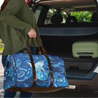 Northern Mariana Islands Travel Bag Galaxy Polynesian Shark Tattoo - Polynesian Pride