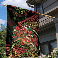 Hawaii Christmas Garden Flag Aloha Santa Riding Honu DT05 - Polynesian Pride