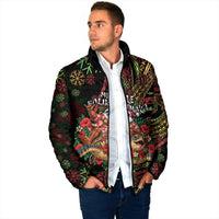Hawaii Christmas Padded Jacket Aloha Santa Riding Honu DT05 - Polynesian Pride