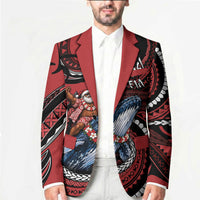 Tonga Christmas Blazer Santa Riding Humpback Whale DT05 - Polynesian Pride