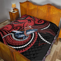 Tonga Christmas Quilt Santa Riding Humpback Whale DT05 - Polynesian Pride