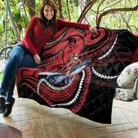 Tonga Christmas Quilt Santa Riding Humpback Whale DT05 - Polynesian Pride