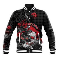 Personalised Hawaiian And Japanese Baseball Jacket Aloha Koi Fish Palaka Patterns - Polynesian Pride