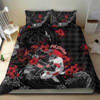 Hawaiian And Japanese Bedding Set Aloha Koi Fish Palaka Patterns DT05 - Polynesian Pride