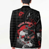 Personalised Hawaiian And Japanese Blazer Aloha Koi Fish Palaka Patterns DT05 - Polynesian Pride