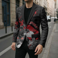 Personalised Hawaiian And Japanese Blazer Aloha Koi Fish Palaka Patterns DT05 - Polynesian Pride