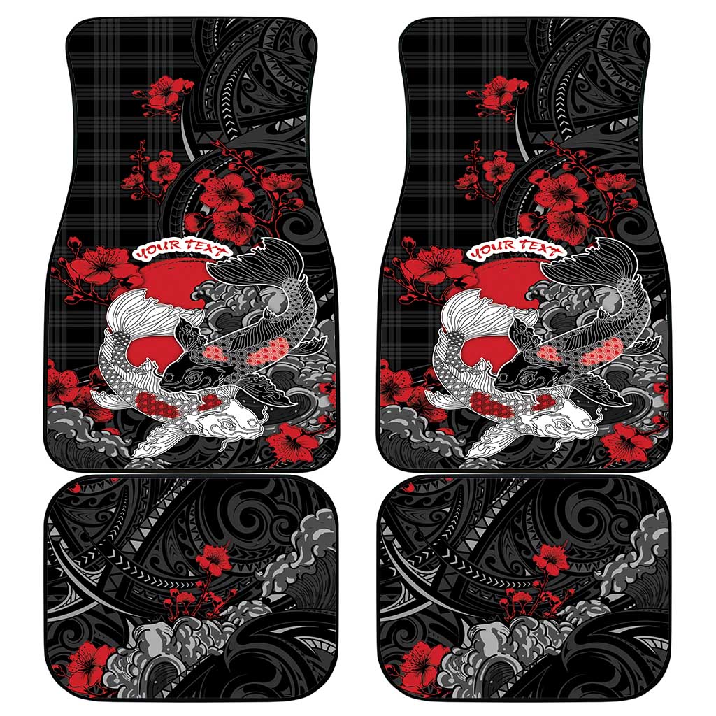 Personalised Hawaiian And Japanese Car Mats Aloha Koi Fish Palaka Patterns DT05 - Polynesian Pride