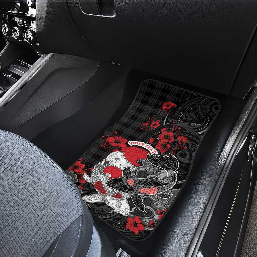 Personalised Hawaiian And Japanese Car Mats Aloha Koi Fish Palaka Patterns DT05 - Polynesian Pride