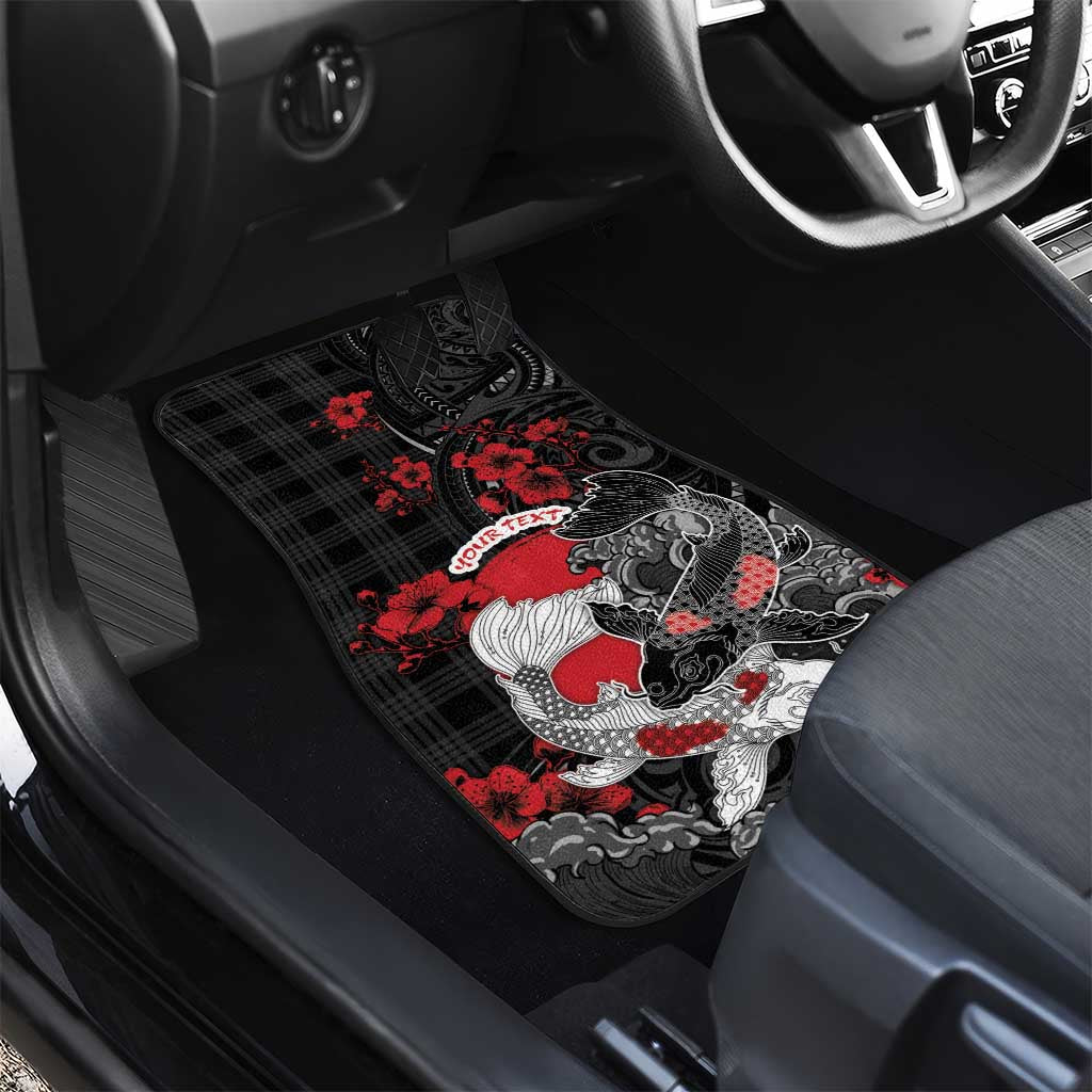 Personalised Hawaiian And Japanese Car Mats Aloha Koi Fish Palaka Patterns DT05 - Polynesian Pride