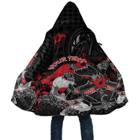 Personalised Hawaiian And Japanese Cloak Aloha Koi Fish Palaka Patterns - Polynesian Pride