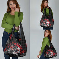 Hawaiian And Japanese Grocery Bag Aloha Koi Fish Palaka Patterns DT05 - Polynesian Pride