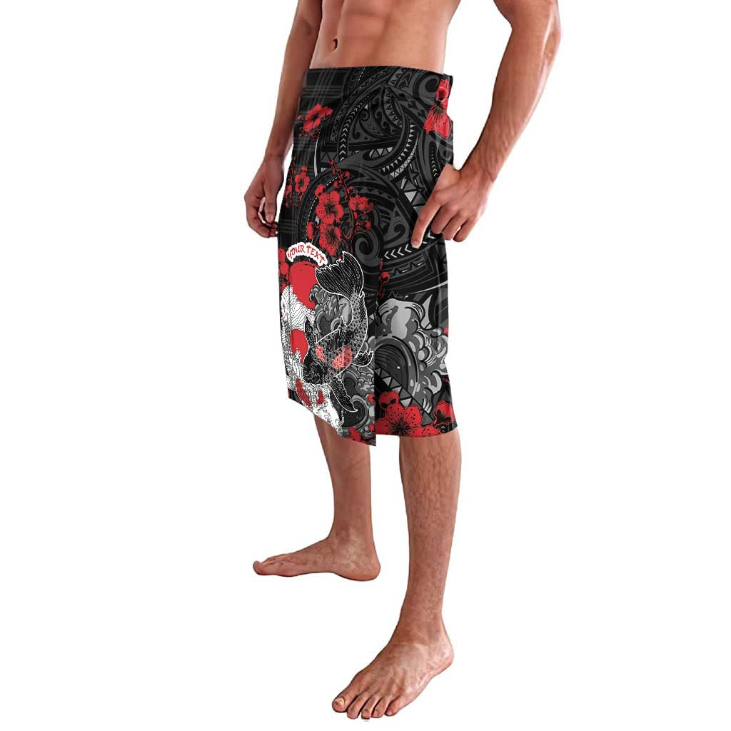 Personalised Hawaiian And Japanese Lavalava Aloha Koi Fish Palaka Patterns DT05 - Polynesian Pride