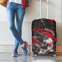 Hawaiian And Japanese Luggage Cover Aloha Koi Fish Palaka Patterns DT05 - Polynesian Pride