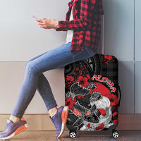 Hawaiian And Japanese Luggage Cover Aloha Koi Fish Palaka Patterns DT05 - Polynesian Pride