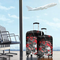 Hawaiian And Japanese Luggage Cover Aloha Koi Fish Palaka Patterns DT05 - Polynesian Pride