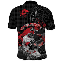 Personalised Hawaiian And Japanese Polo Shirt Aloha Koi Fish Palaka Patterns DT05 - Polynesian Pride
