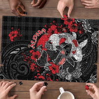 Hawaiian And Japanese Puzzle Aloha Koi Fish Palaka Patterns - Polynesian Pride